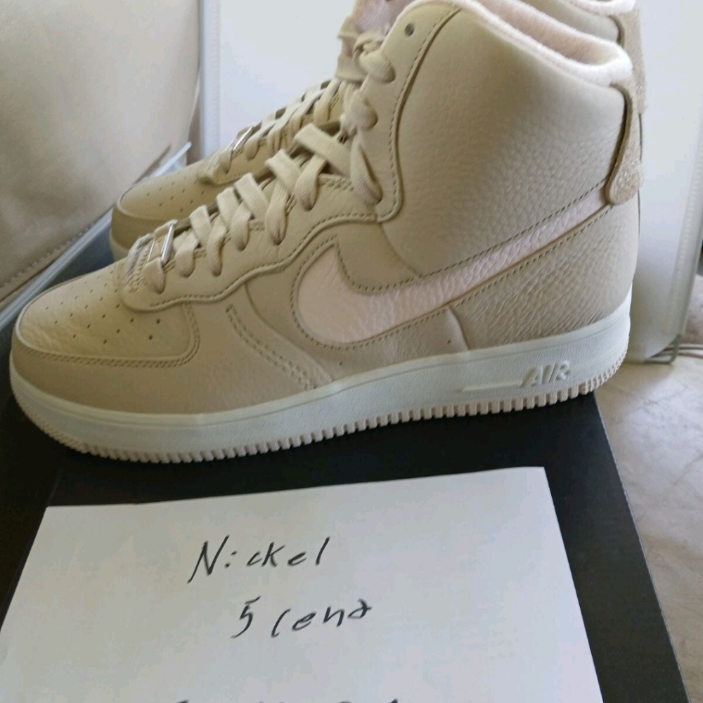 [DC3590-103] Womens Nike AIR FORCE 1 HIGH SCULPT 'LINEN SANDDRIFT' size 11.5